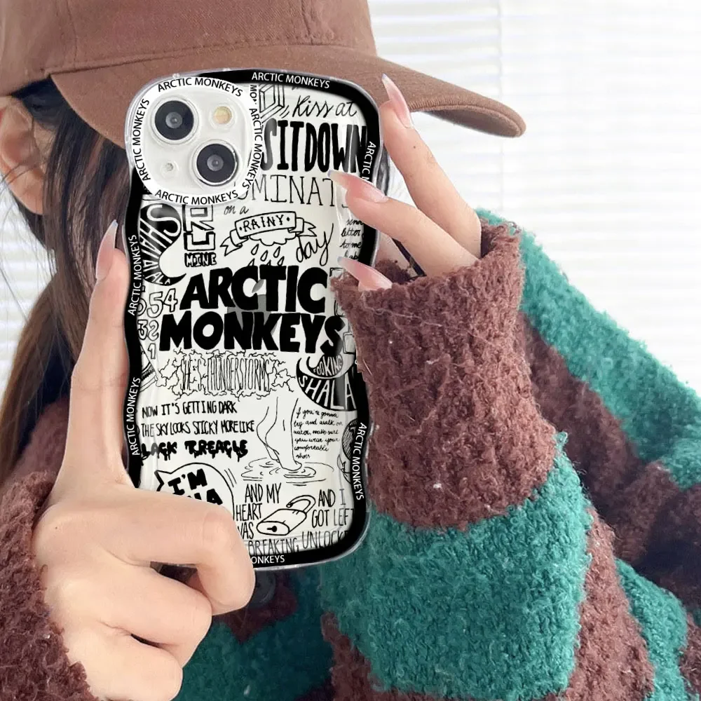 Модный чехол для телефона Arctic monkey IPhone 12 13 Mini 14 Pro MAX XS XR 7X8 Plus SE2 прозрачные мягкие