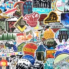 65 шт.лот уличные походные путешествия Приключения наклейки для автомобиля ноутбук чемодан СКЕЙТБОРД гитара дикая водостойкая ПВХ наклейка