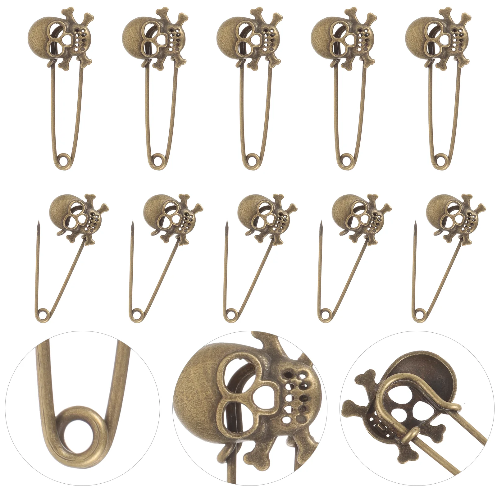 

10 Pcs Mochilas Para Mujeres Women Clothes Brooch Pin Hats Acrylic Sweater Brooches Vintage Lapel Retro Badge Alloy Miss Collar