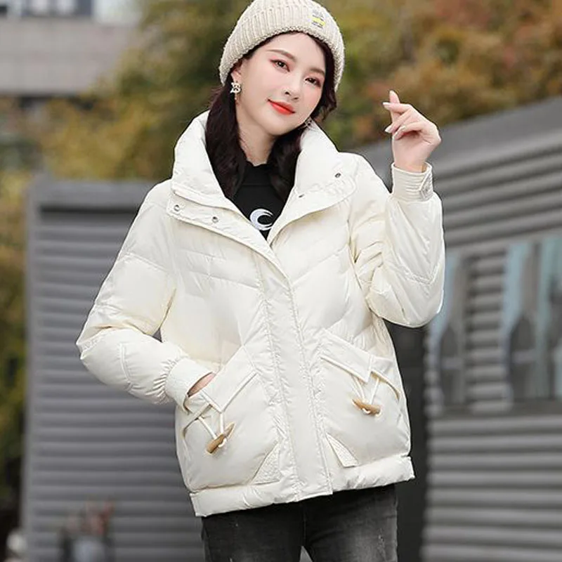 Парка женские пальто куртки 2022 зимняя новая одежда с хлопковой подкладкой Стразы