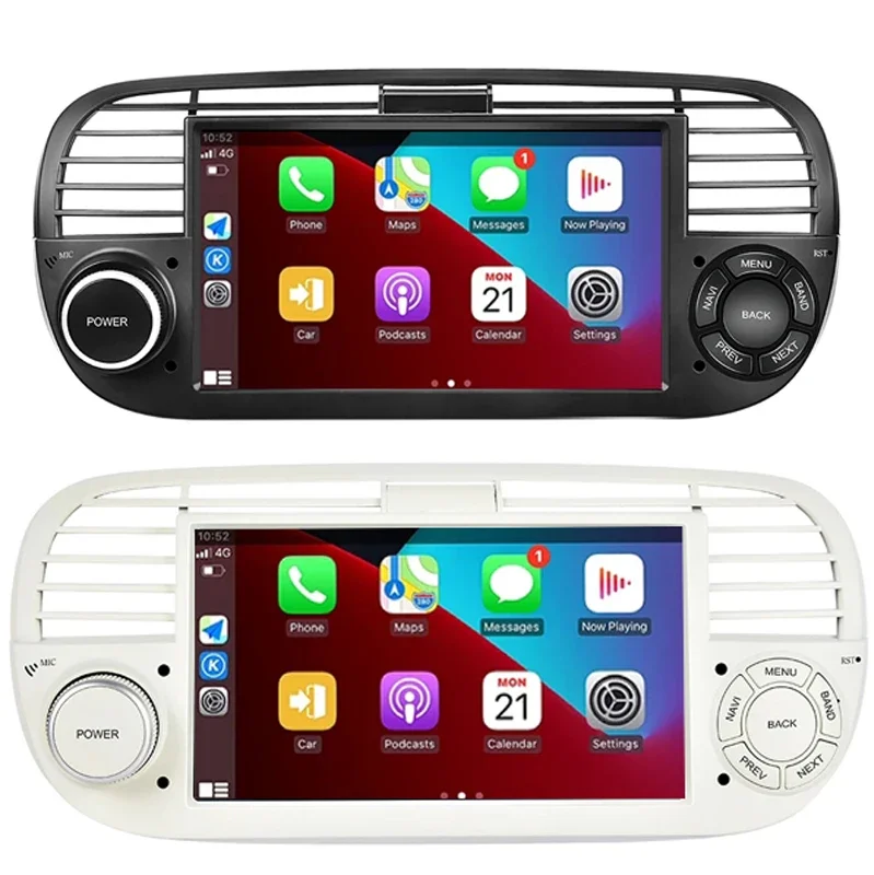 7-дюймовый автомобильный Android для FIAT 500 Abarth 2007-2015 видеоплеер сенсорный QLED экран