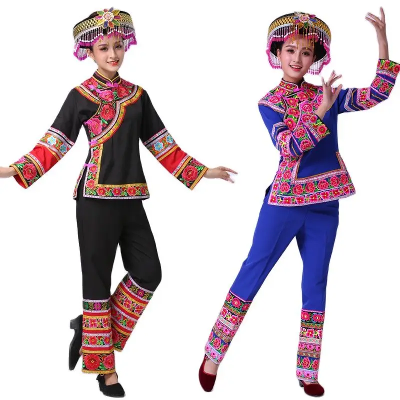 Женская одежда с вышивкой hmong этническая женская костюм Мяо яркая для праздников