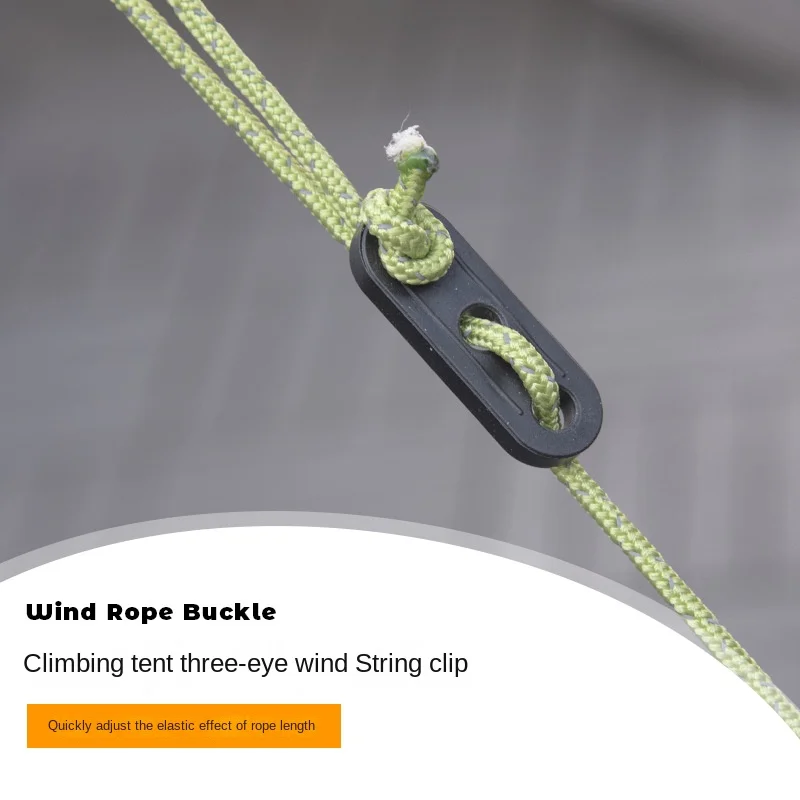 

Outdoor camping tent three holes wind rope buckle canopy umbrella rope plastic adjustment buckle
