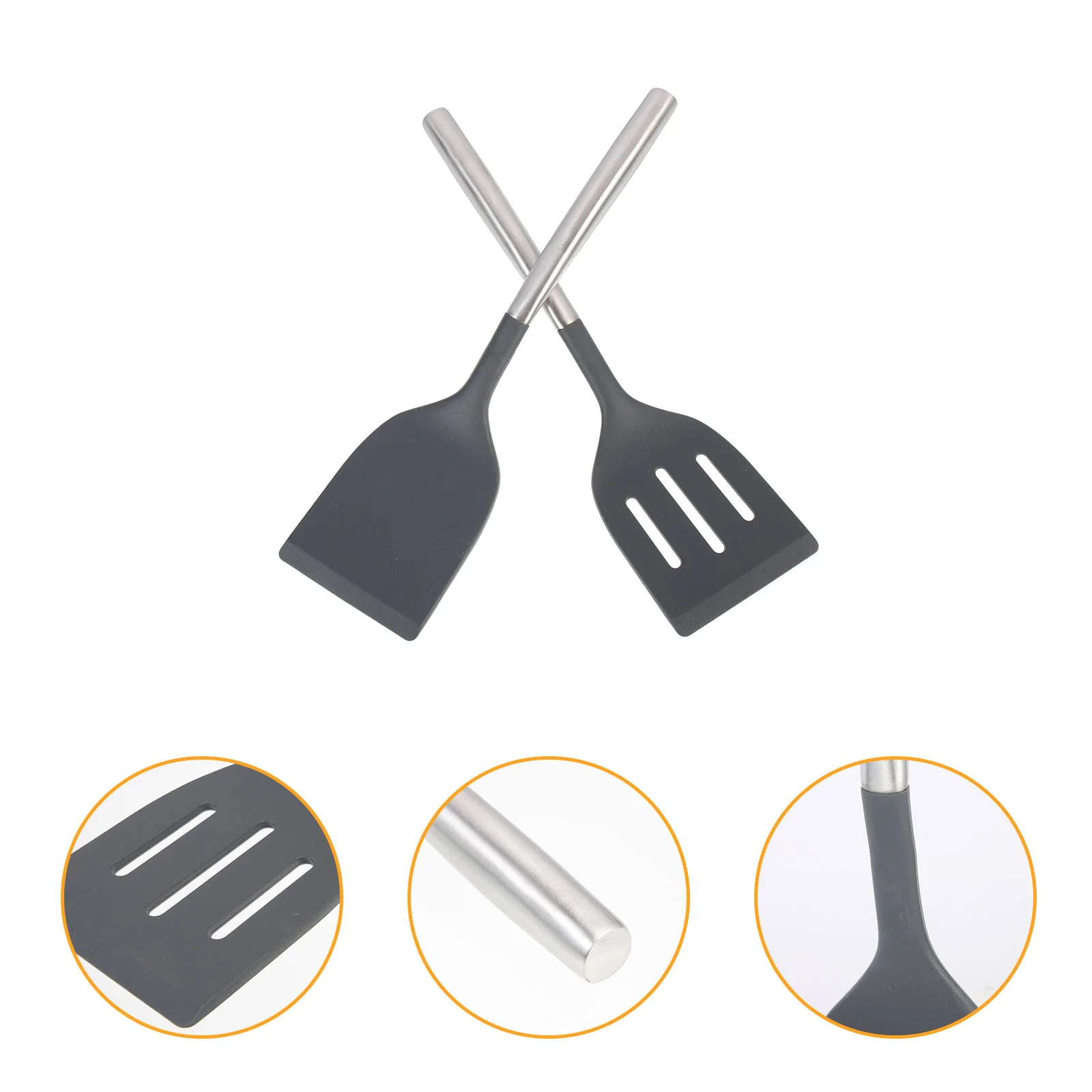 

Spatula Silicone Turner Spatulas Heat Resistant Cooking Pancake Steak Egg Kitchenfishstick Non Frying Nonstick Cookie Flipper