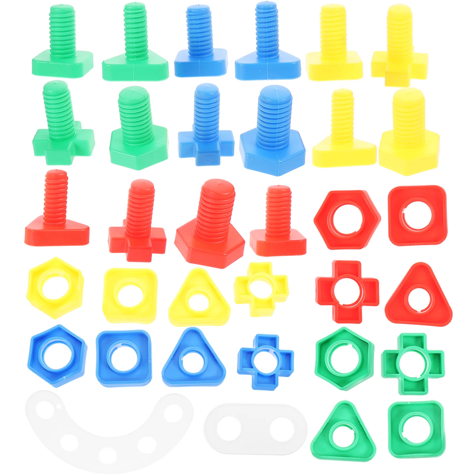 

16 Pairs Educational Toy Kids Colorful Screw Matching Toy Tightening Screw Toy