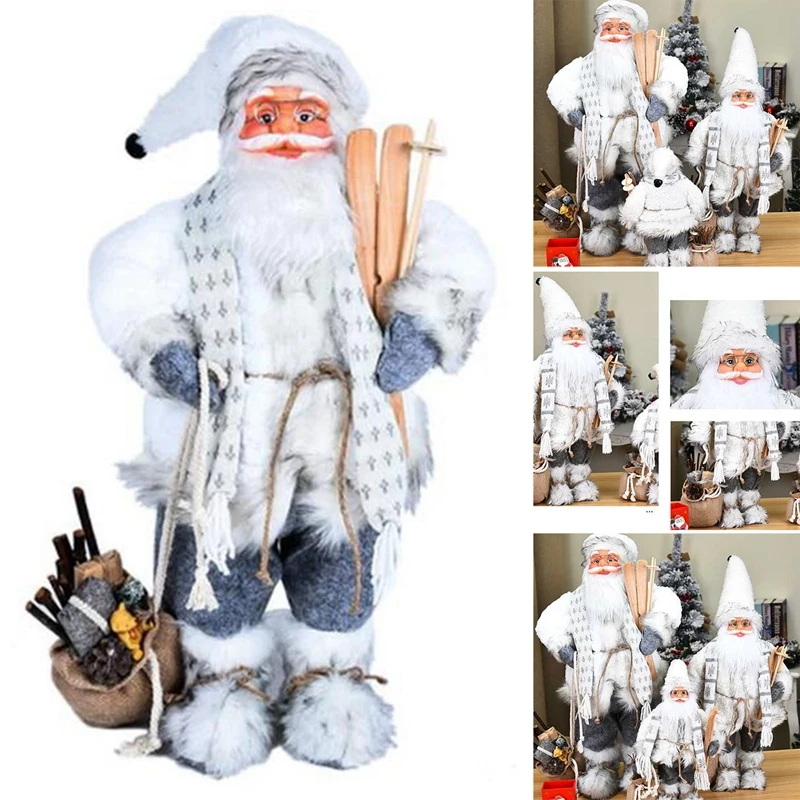 

Рождественские украшения для дома, большая кукла Санта-Клауса, новогодний подарок, Рождественская фигурка, Декор, товары для свадебной вече...