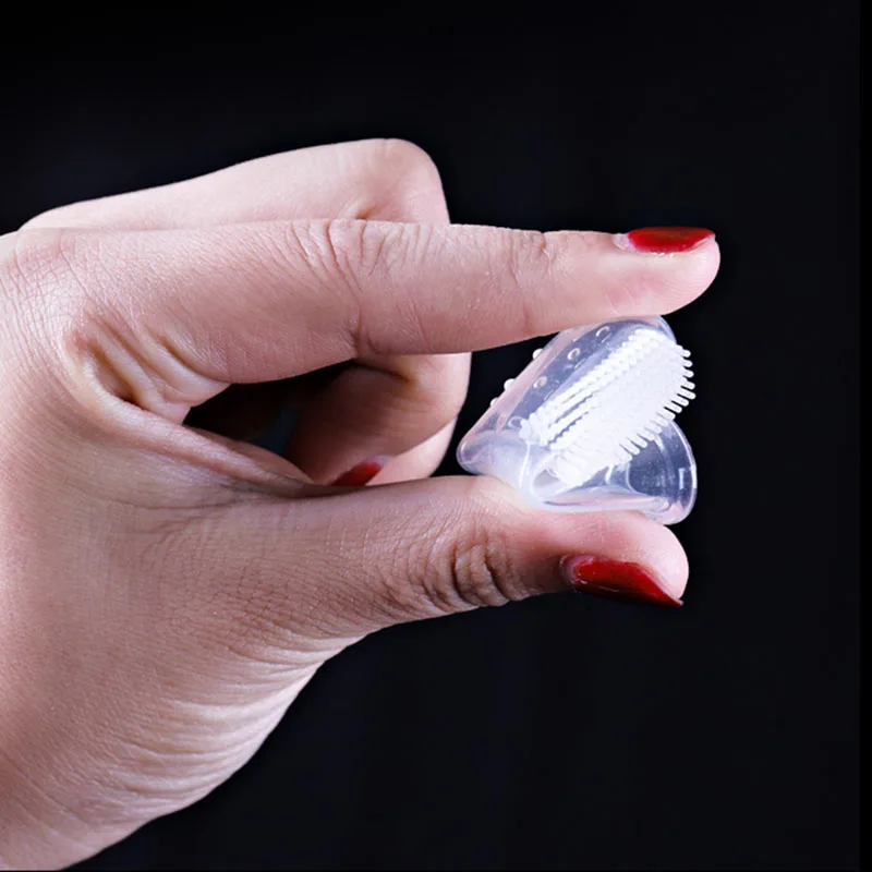 Силиконовые напальчники для домашних животных зубная щетка кошек и собак чистки