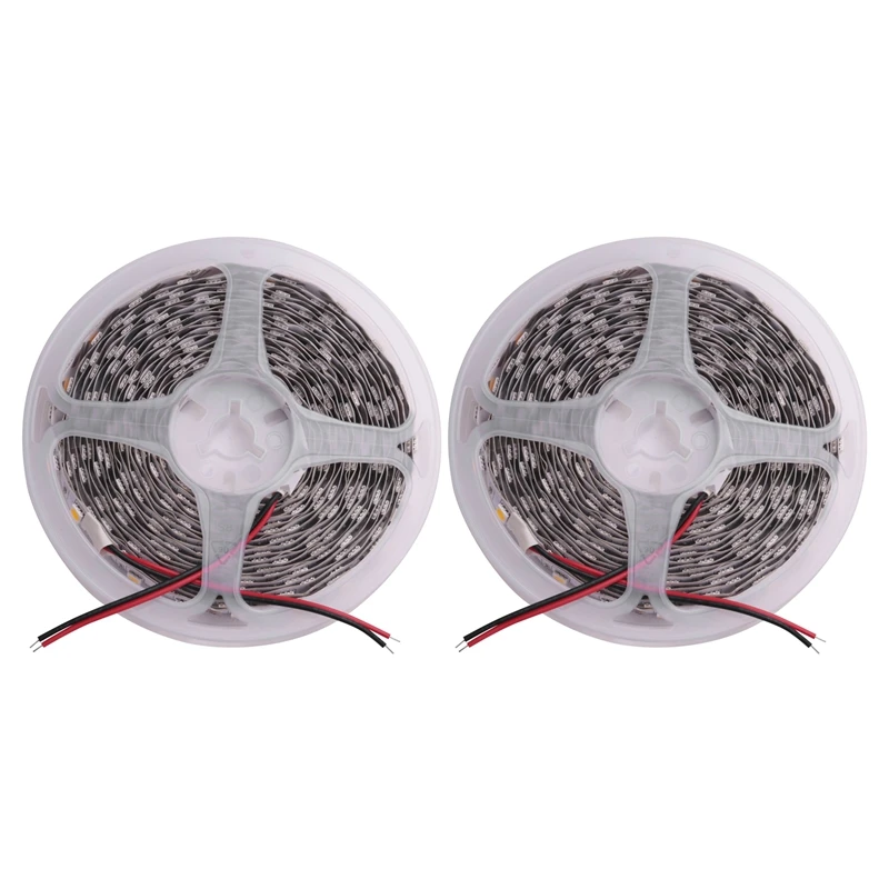 

2X 5M 300 Warm White LED 5050 SMD Flexible Light Lamp Strip 12V DC Home Club