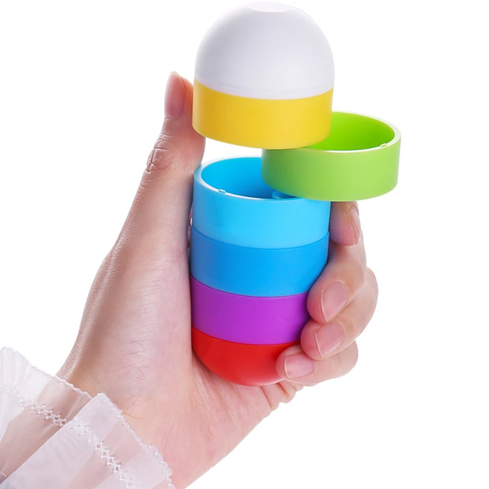 

1/2 комплектов Штабелируемых контейнеров для таблеток, чехол для хранения таблеток, небольшой герметичный органайзер для таблеток, еженедел...