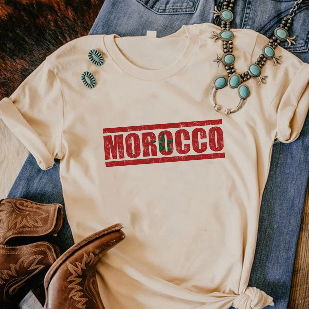 

Maroc Morocco t-shirts women summer tshirt girl y2k clothes