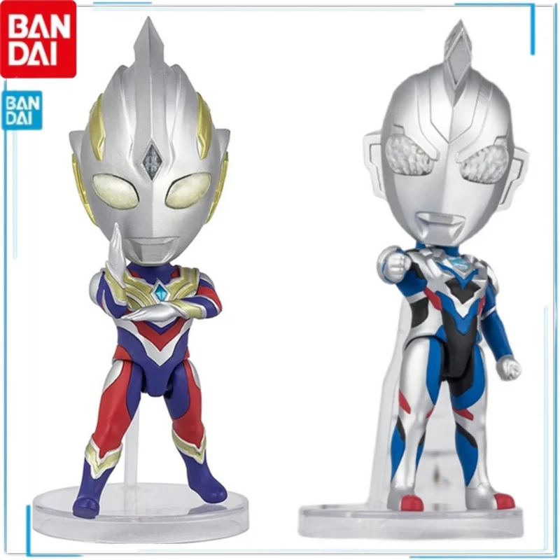 

In Shelf BANDAI Anime Figures Ultraman Ultraman Trigger Ultraman Z Genuine Mini Action Figure Model Kids Toy Christmas Gifts