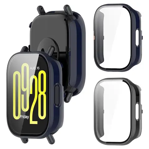 Новый чехол из закаленного стекла для Redmi Watch 5 Active/5 Lite, ремешок для умных часов, защитная пленка для экрана, бампер, пленка для Xiaomi