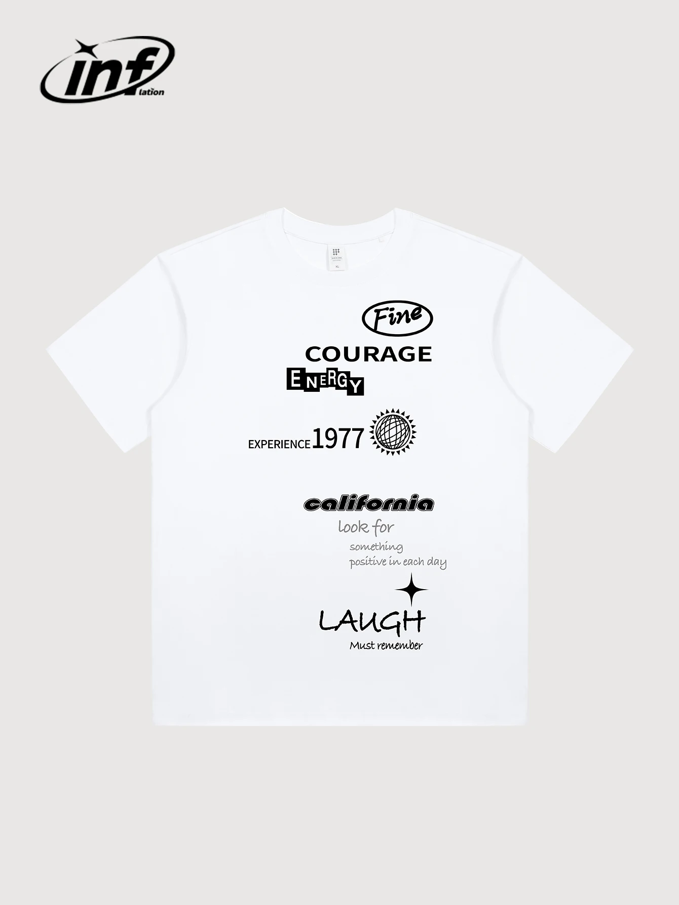 

Летние хлопковые белые футболки унисекс с буквенным принтом и футболки с коротким рукавом, 2023