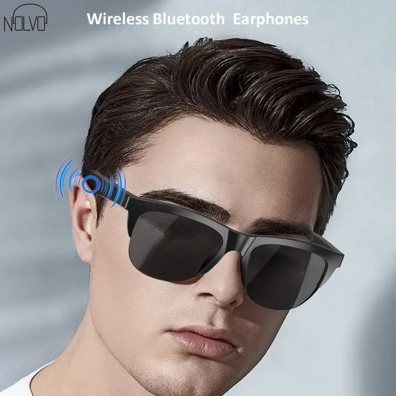 

New Sun Glasses Bluetooth Wireless Earbuds Earphones Headphones Earbuds Open Ear Headphone Bone Conduction Heatset Gaming