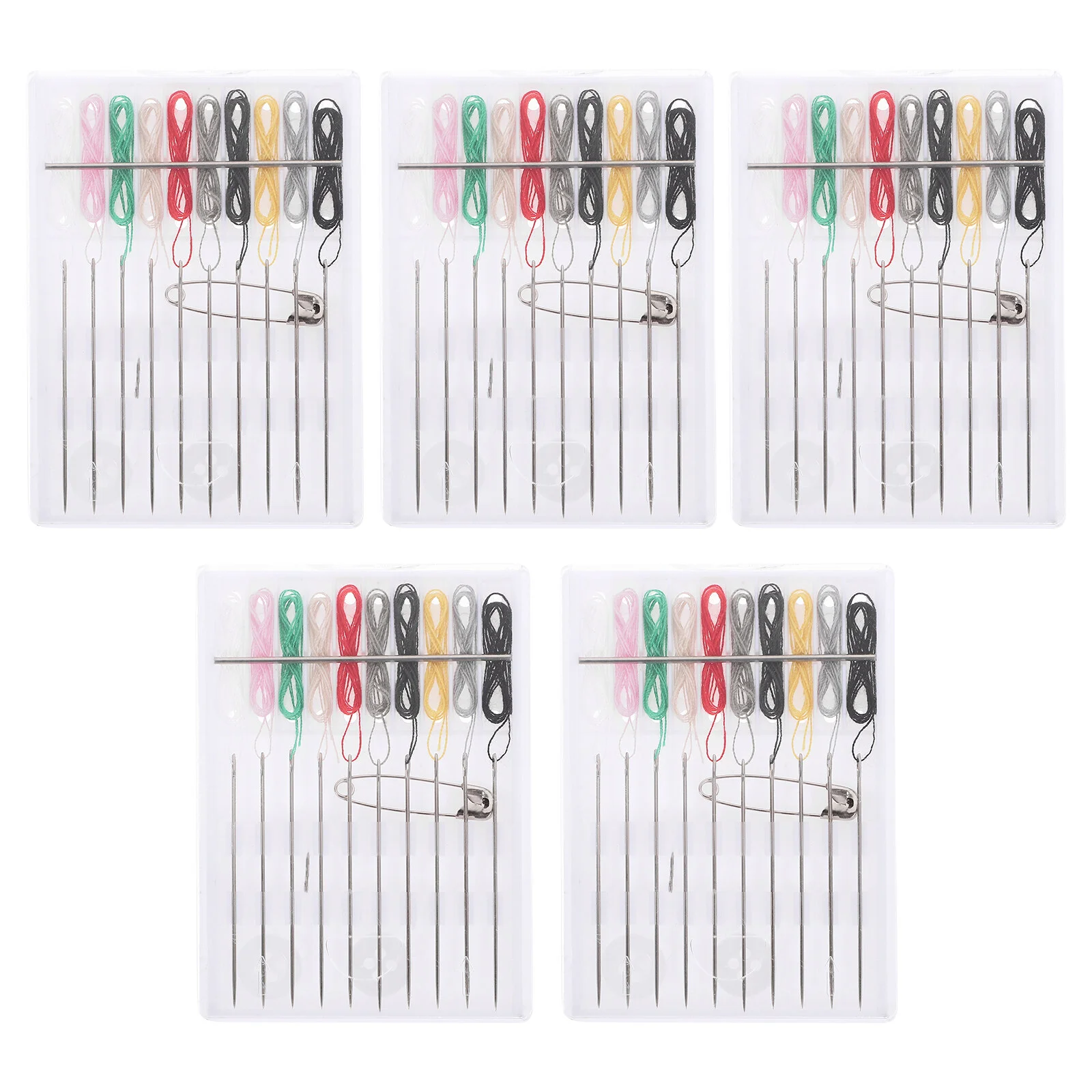 

5 Packs Adult Swings Accessories Sewing Needle Kit Mini Home Thread Hotel Travel