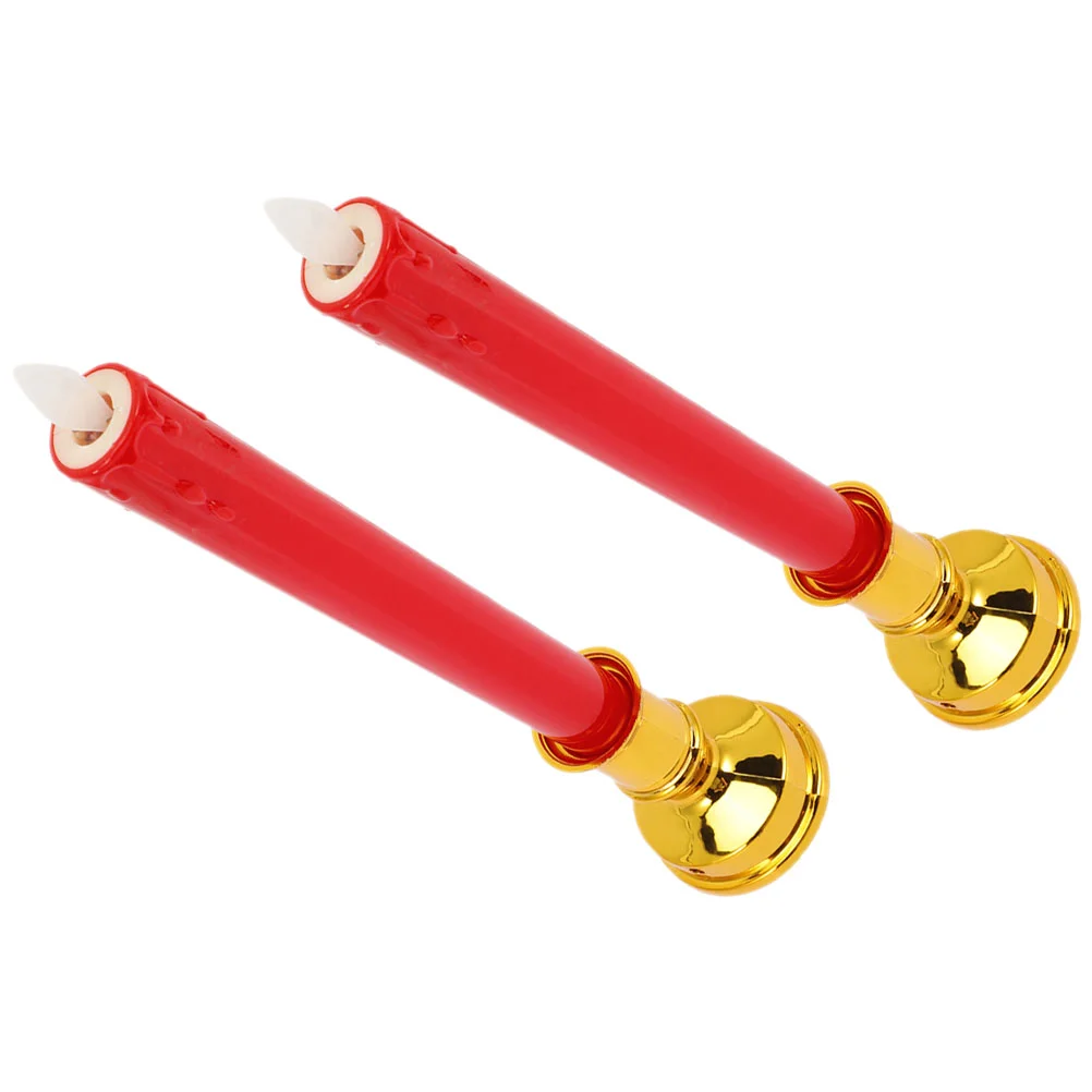 

2pcs Flameless Lamps Lights Buddhism Lamps