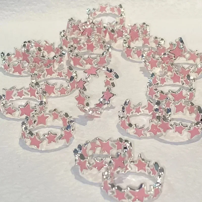 Кольца Dawndesslo розовые регулируемые