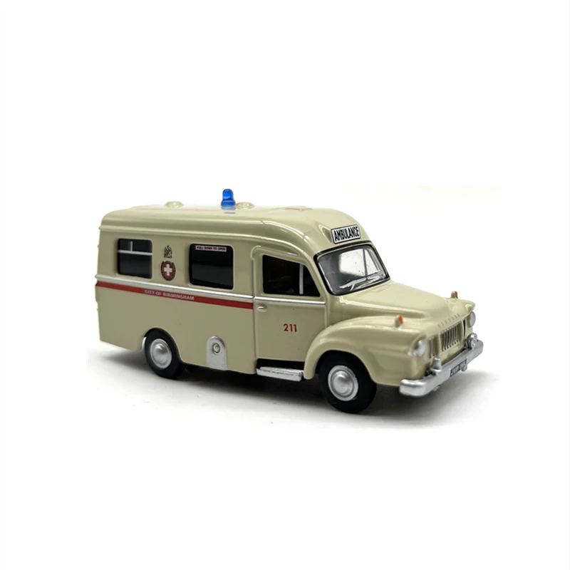 

Модель машины скорой помощи Бирмингем J1 из сплава под давлением в масштабе 1:76, Классическая ностальгия, коллекция игрушек для взрослых, сувенирные подарки, статическое отображение