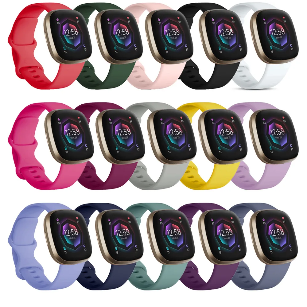 

Силиконовый ремешок для часов Fitbit Versa 3, мягкий ремешок для смарт-часов, спортивный браслет Correa, подходит для bit Versa 4 Sense, аксессуары для часов