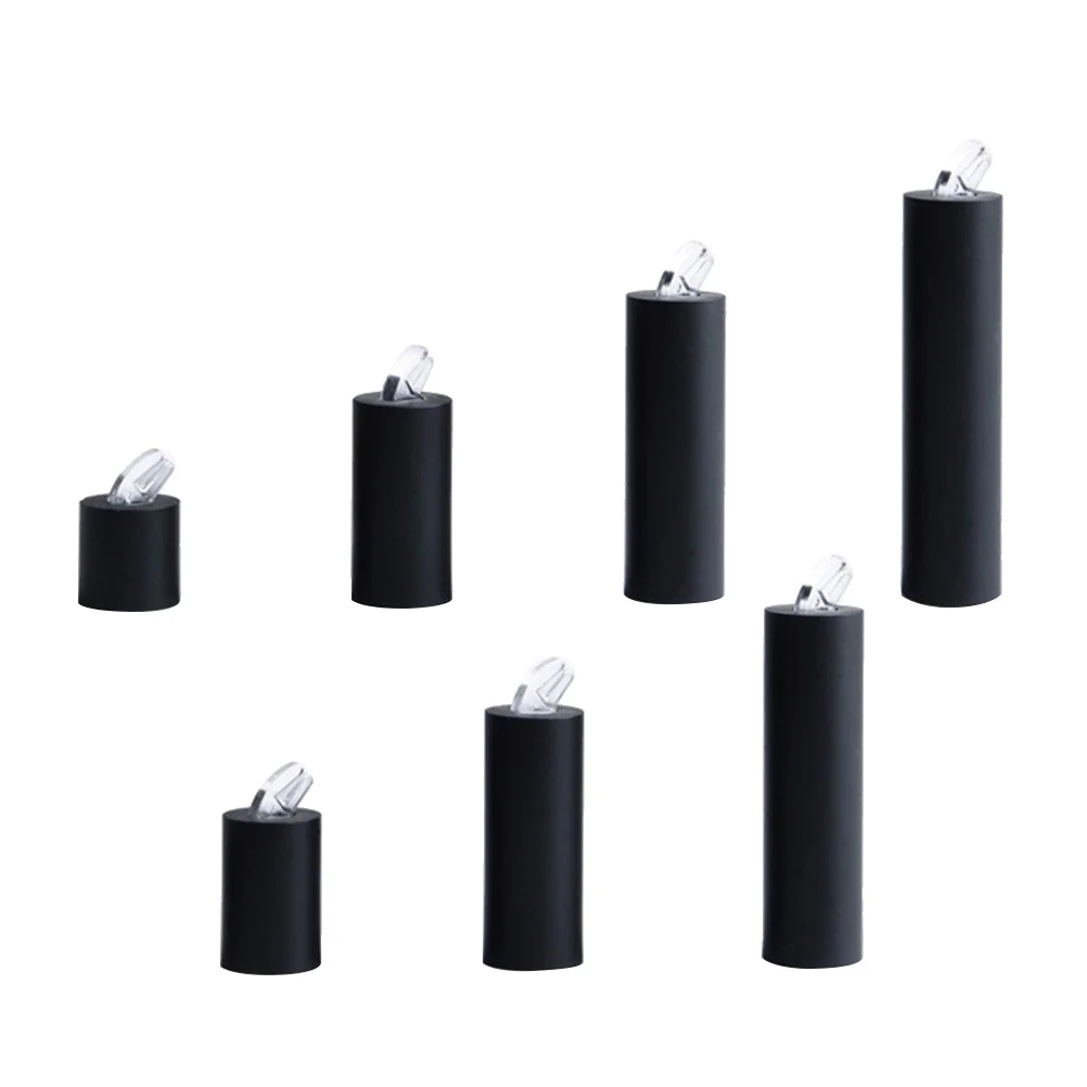 

7 pcs Ring Stands Set Cylinder Design Storage Rack Ring Holder Jewelry Organizer for Shop Showcase