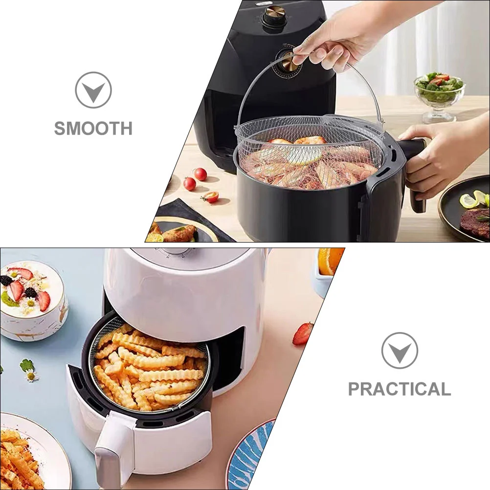 Портативные аксессуары для фритюрниц дышащая сетчатая корзина 825 дюймов жарка с
