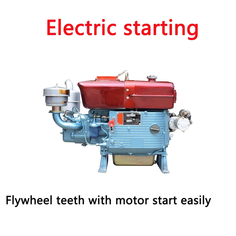 Одноцилиндровый дизельный двигатель с водяным охлаждением 6/8/12/15/18 HP ручная