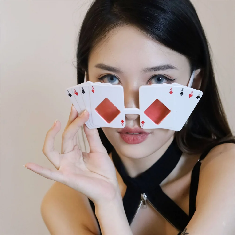 

1 шт. очки для покера для детей и взрослых Джек Королева кинг Эйс солнцезащитные очки для Лас-Вегаса вечерние казино тематические украшения ...