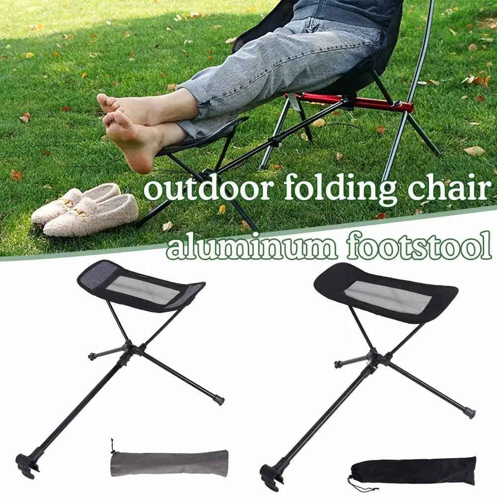 

Folding Attachable Footrest Leg Rest Camping Chair Accessories For Reclining Swing Chair Moon Chair Beach Chair Foot Rest J3r4