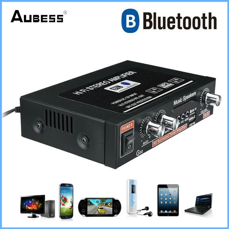 

Усилитель звука G30, 800 Вт, с поддержкой Bluetooth