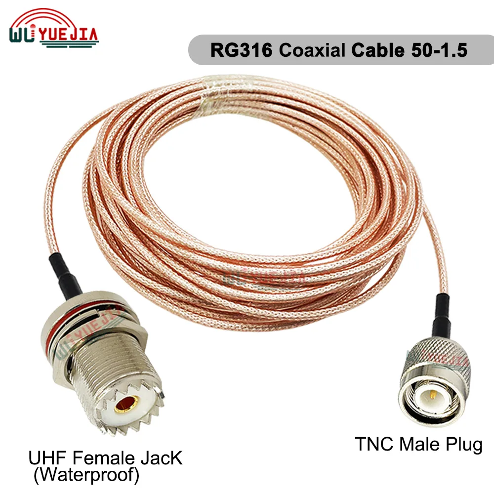 Разъем UHF-TNC радиочастотный кабель RG-316 гнездовой разъем-папа TNC гнездо RP-TNC