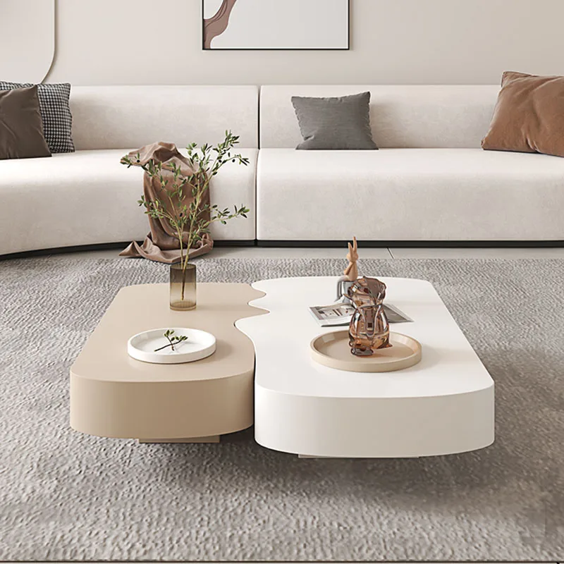 

Nordic Modern Style Coffee Tables Design White Square Living Room Small Coffee Table Decoration Mesa Salon House Furniture
