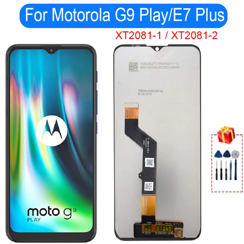 

6.5" For Motorola Moto G9 Play LCD Display Touch Screen Digitizer Assembly For Motorola E7 Plus XT2081-1 -2 Replacement Parts