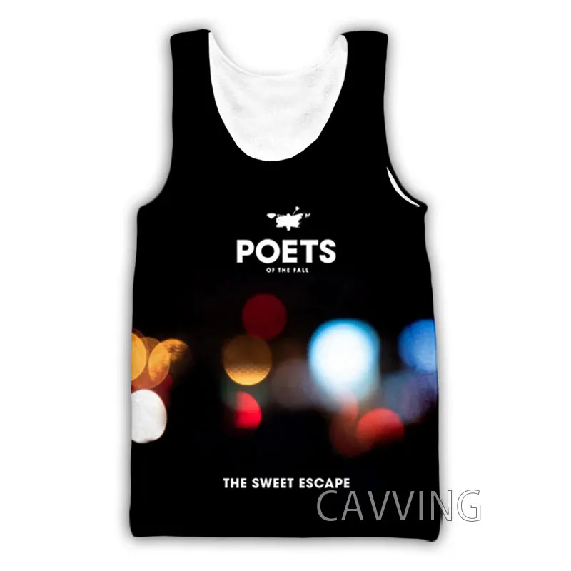 

CAVVING 3D Printed POETS OF THE FALL Tank Tops Harajuku Vest Summer Undershirt Shirts Streetwear for Men/women