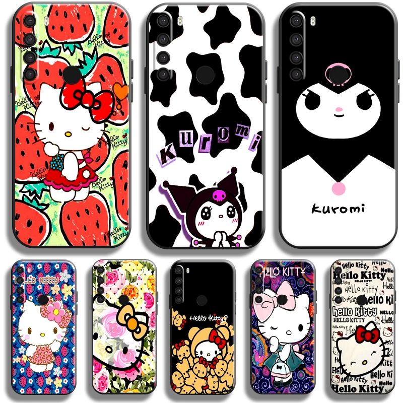 

Cute Cartoon Hello Kitty For Xiaomi Redmi 8 8A For Redmi Note 8 8T Pro Phone Case Funda Silicone Cover Black Back Soft Carcasa