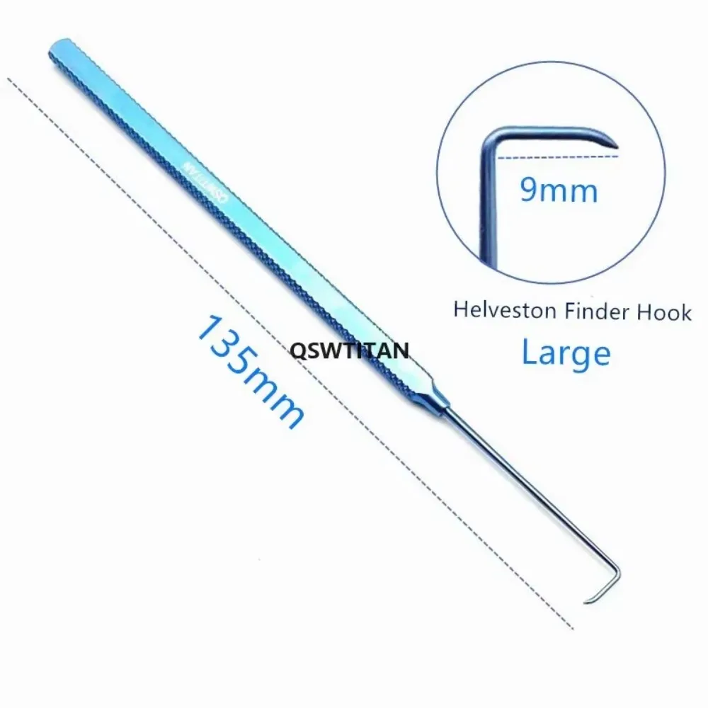Фото Титановый офтальмологический крючок Helveston Finder Hook крючок для офтальмологической хирургии инструмент №4