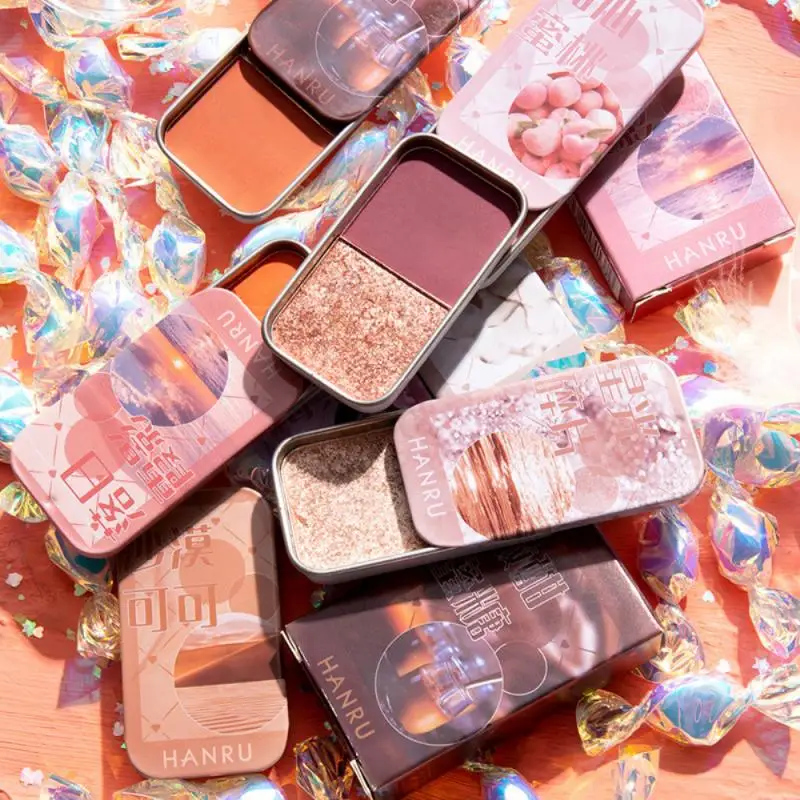 

2 в 1, матовые Перламутровые тени для век