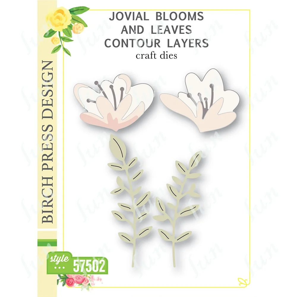 

Cutting Dies 2023 New Blooms Leaves Frame Die Cuts for Diy Scrapbooking Stencil Making Photo Album Template Handmade Decoration