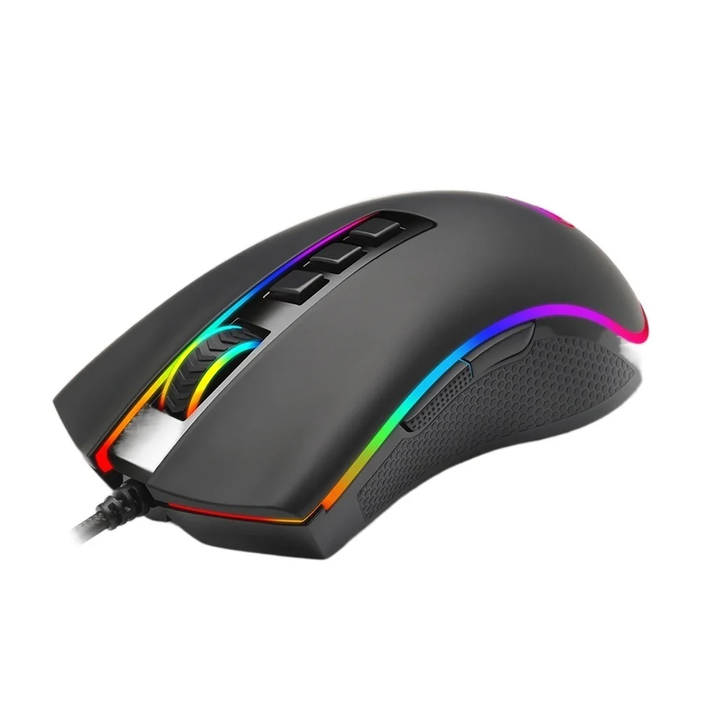 

. FPS M711-FPS RGB USB Wired Gaming Mouse 32000 DPI 9 buttons mice Programmable ergonomic For Computer PC Gamer