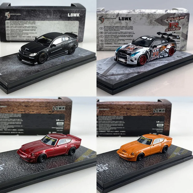 

1:64 LBWK Nissan S30 FairLady GT-R R35 BENZ C63 alloy car model