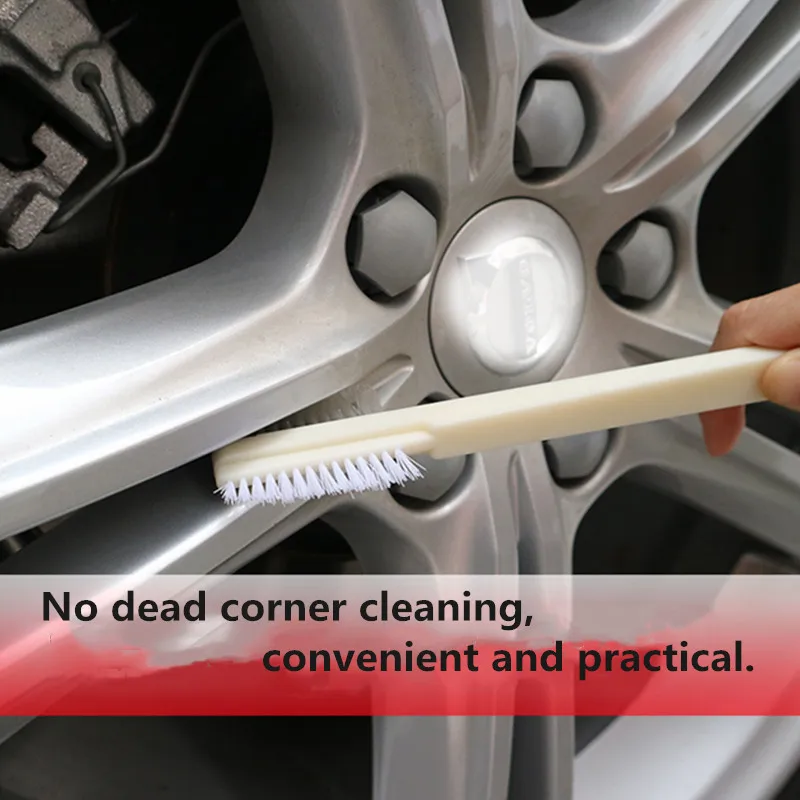 

1PC Car Conditioning Air Outlet Brush Retractable Cleaning Brush Computer Keyboard Cleaning Plastic Small Soft Brush