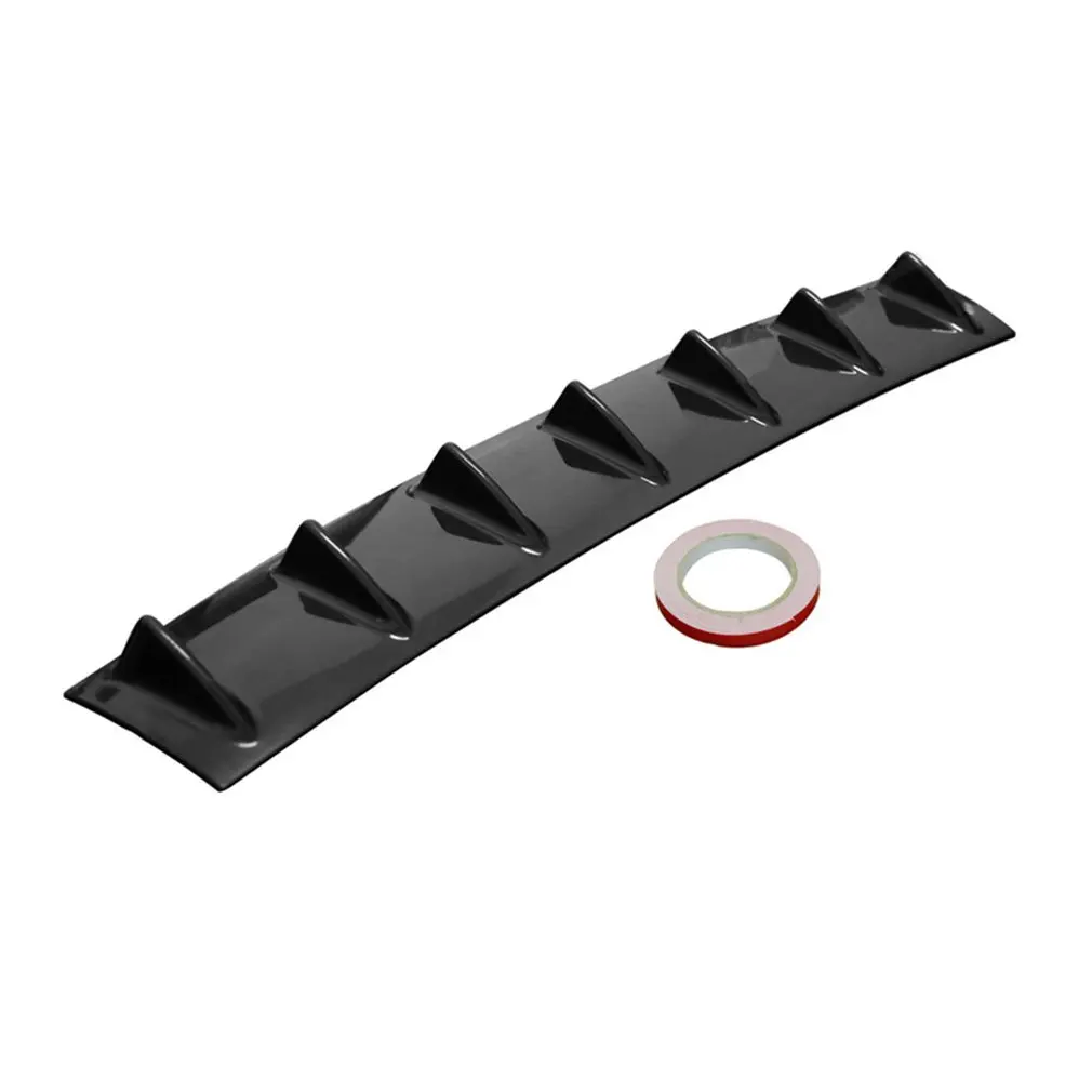 

Universal Car Rear Bumper Lip Diffuser 7 Fin Shark Fin Style Car Back Bumper Spoiler Lip Splitter Car-Styling ABS Plastic
