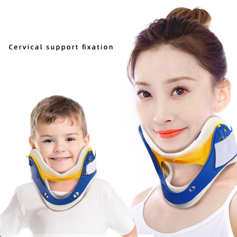 

Adjustable Cervical Traction Posture Correct Spine Fixed for Adults Children Sports Protection Gear Neck Brace Neck Massage Belt