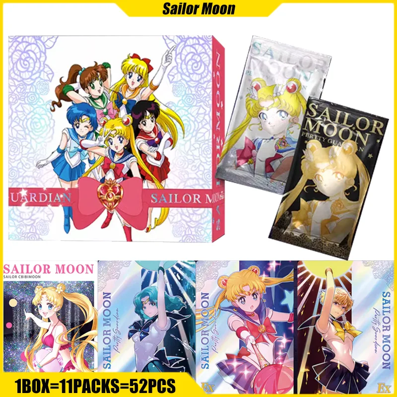 

Sailor Moon Card 30th Anniversary Eternal Crystal Mistery Box Anime Goddess Figure Album Card Toy Birthday Gift for Boy and Girl