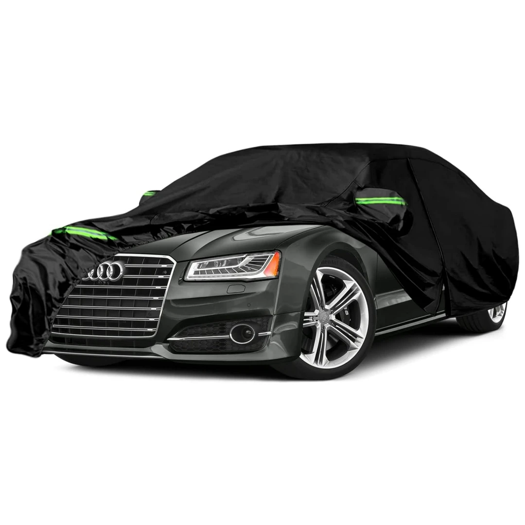

Водонепроницаемый автомобильный чехол, замена на Audi A8/S8 2003-2025 годы с дверцей-молнией и ветрозащитными лентами для защиты от снега, дождя и пыли от града (A8)