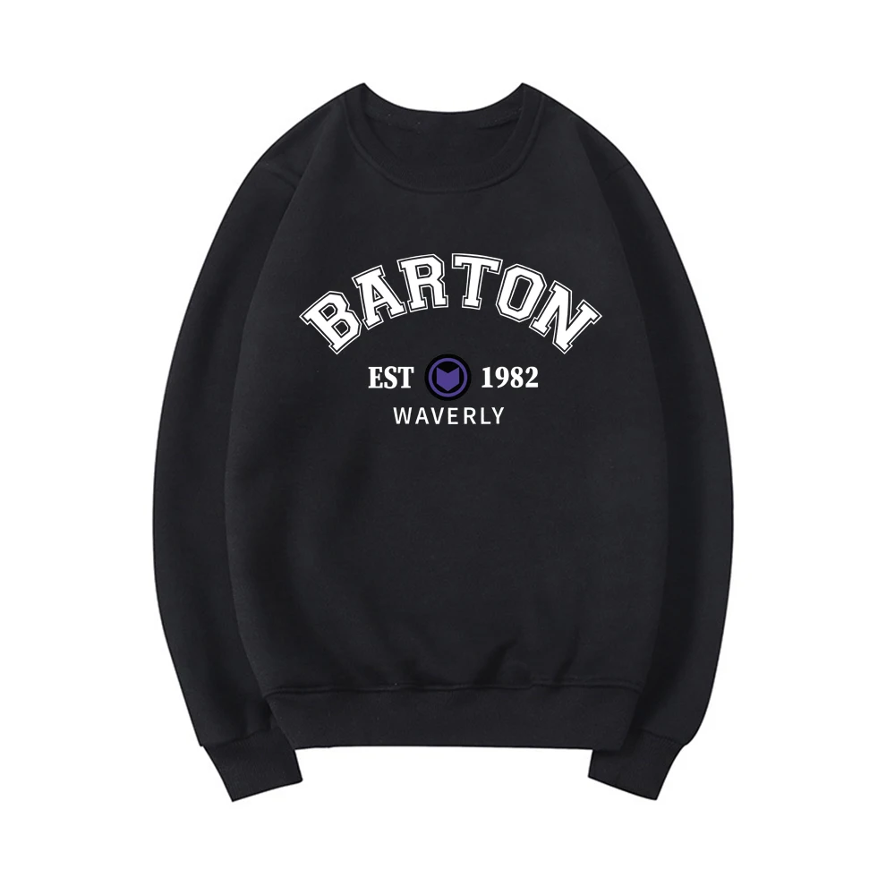Свитшот Barton 1982 с круглым вырезом свитер модная новинка свитшот супергероями