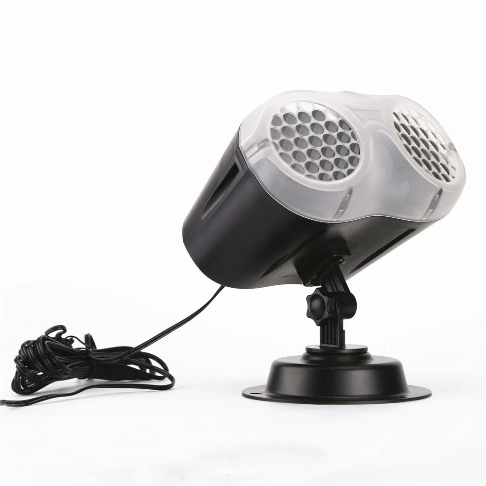 Проектор в виде снежинки с двойной головкой рождественский светильник для