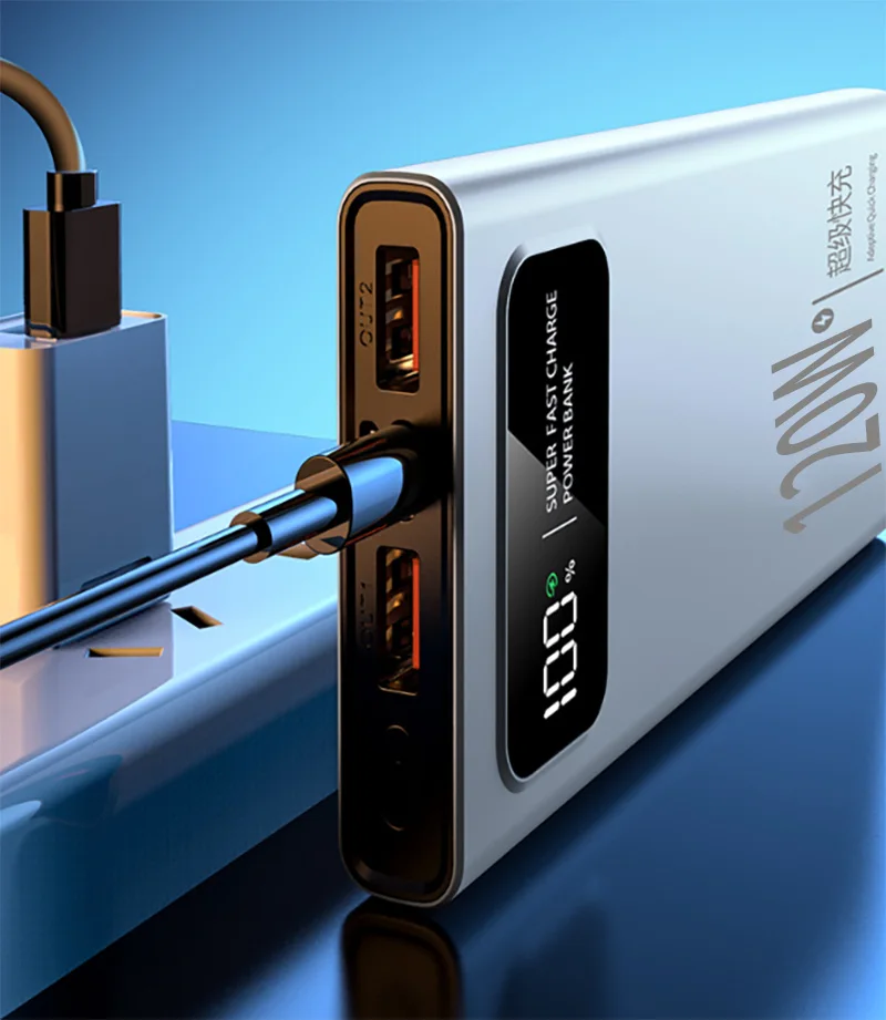 Xiaomi 120W 200000 mAh Power Bank Супер быстрая зарядка аккумулятора PowerBank с цифровым дисплеем