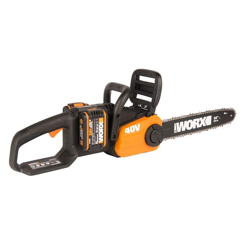 Цепная пила аккумуляторная WORX WG384E.9 40В 35 см бесщеточная без АКБ и ЗУ | Инструменты