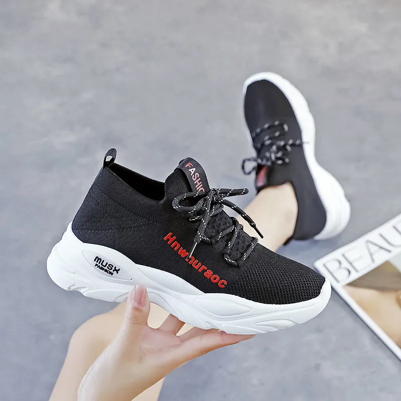 

Women Tennis Shoes Breathable Woman Sports Shoes Fashion Female Sport Female Tennis Shoes Increase Ladies Sneakers Women Black