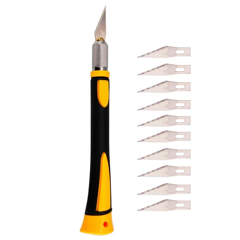 

Non-slip Metal Scalpel Blades Wood Carving Knives Fruit Food Craft Sculpture Engraving Knife Hand Tools